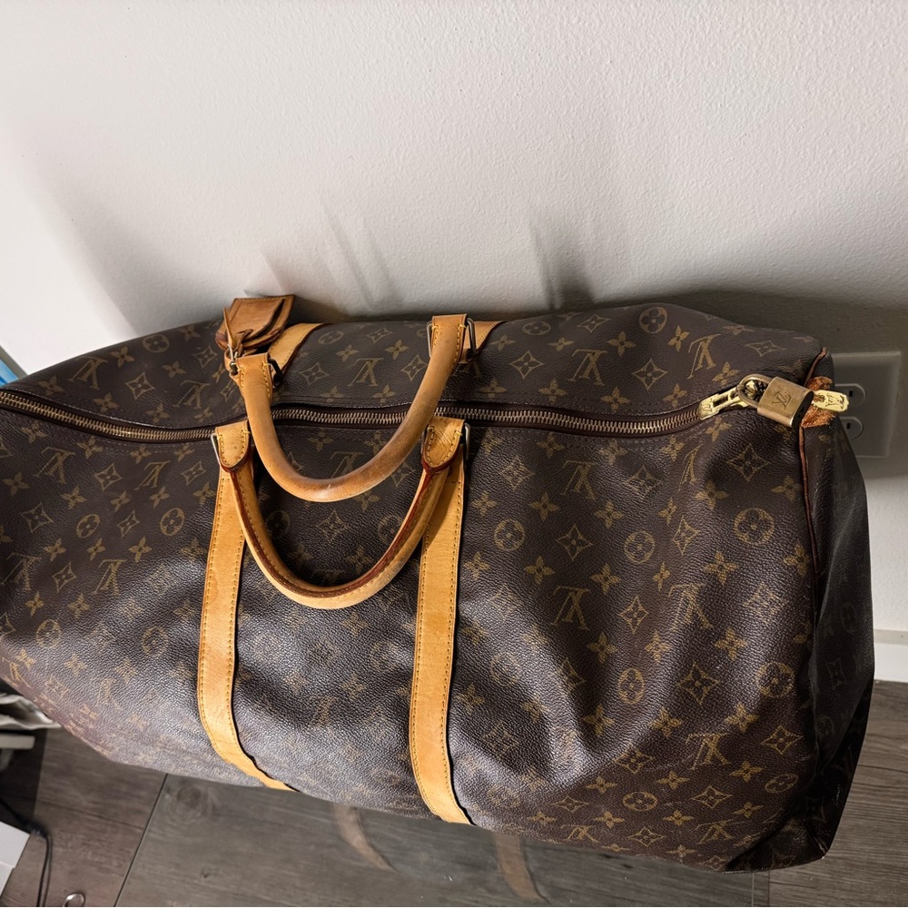 Vintage Louis Vuitton Brown Monogram Duffel Bag - Picture 4 of 11